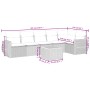 7-teiliges Gartensofa-Set und beige synthetische Rattankissen von , Gartensets - Ref: Foro24-3225016, Preis: 442,76 €, Rabatt: %