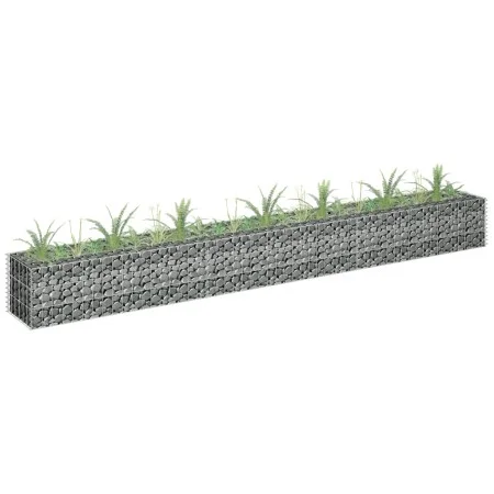 Arriate de gaviones de acero galvanizado 270x30x30 cm de vidaXL, Maceteros y jardineras - Ref: Foro24-145637, Precio: 53,71 €...