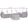 Garden sofa set with cushions 6 pieces beige synthetic rattan by , Garden sets - Ref: Foro24-3224995, Price: 398,37 €, Discou...