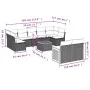 Garden sofa set with beige cushions 10 pieces synthetic rattan by , Garden sets - Ref: Foro24-3227977, Price: 614,40 €, Disco...