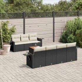 8-piece garden sofa set and black synthetic rattan cushions by , Modular outdoor sofas - Ref: Foro24-3224467, Price: 489,87 €...