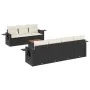 8-piece garden sofa set and black synthetic rattan cushions by , Modular outdoor sofas - Ref: Foro24-3224467, Price: 489,87 €...