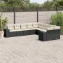 Garden sofa set 10 pieces with black synthetic rattan cushions by , Garden sets - Ref: Foro24-3223105, Price: 616,75 €, Disco...