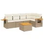 Garden sofa set with cushions 6 pieces beige synthetic rattan by , Garden sets - Ref: Foro24-3226793, Price: 460,53 €, Discou...