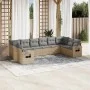 Garden sofa set with beige cushions 10 pieces synthetic rattan by , Garden sets - Ref: Foro24-3220668, Price: 629,94 €, Disco...