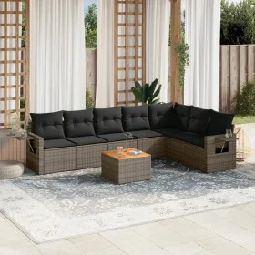 8-piece garden sofa set and gray synthetic rattan cushions by , Modular outdoor sofas - Ref: Foro24-3224597, Price: 472,18 €,...