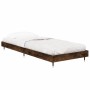 Estructura de cama madera contrachapada roble humo 75x190 cm de vidaXL, Camas y somieres - Ref: Foro24-832210, Precio: 63,94 ...
