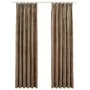 Blackout curtains with hooks 2 pcs beige velvet 140x245 cm by vidaXL, Curtains and curtains - Ref: Foro24-134510, Price: 50,8...