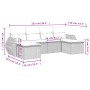 Garden sofa set with cushions 6 pieces beige synthetic rattan by , Modular outdoor sofas - Ref: Foro24-3221717, Price: 386,70...