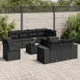 8-piece garden sofa set and black synthetic rattan cushions by , Garden sets - Ref: Foro24-3222844, Price: 727,71 €, Discount: %