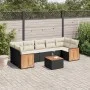 8-piece garden sofa set and black synthetic rattan cushions by , Garden sets - Ref: Foro24-3227491, Price: 486,58 €, Discount: %