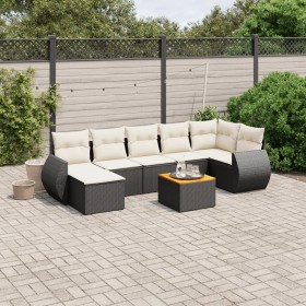 8-piece garden sofa set and black synthetic rattan cushions by , Garden sets - Ref: Foro24-3225111, Price: 434,72 €, Discount: %