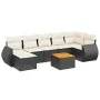 8-teiliges Gartensofa-Set und schwarze synthetische Rattankissen von , Gartensets - Ref: Foro24-3225111, Preis: 474,67 €, Rab...