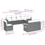 8-piece garden sofa set and gray synthetic rattan cushions by , Garden sets - Ref: Foro24-3227005, Price: 538,29 €, Discount: %