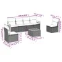 7-teiliges Gartensofa-Set und beige synthetische Rattankissen von , Gartensets - Ref: Foro24-3227549, Preis: 448,18 €, Rabatt: %