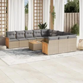 12-teiliges Gartensofa-Set und braune synthetische Rattankissen von , Gartensets - Ref: Foro24-3228117, Preis: 729,79 €, Raba...