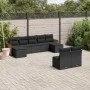 8-piece garden sofa set and black synthetic rattan cushions by , Garden sets - Ref: Foro24-3228050, Price: 510,46 €, Discount: %