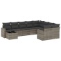 10-piece garden sofa set with gray synthetic rattan cushions by , Modular outdoor sofas - Ref: Foro24-3251797, Price: 619,77 ...