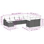 10-piece garden sofa set with gray synthetic rattan cushions by , Modular outdoor sofas - Ref: Foro24-3251797, Price: 619,77 ...
