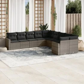 10-piece garden sofa set with gray synthetic rattan cushions by , Modular outdoor sofas - Ref: Foro24-3251847, Price: 611,74 ...