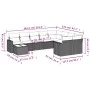 Garden sofa set with beige cushions 10 pieces synthetic rattan by , Modular outdoor sofas - Ref: Foro24-3251795, Price: 700,0...