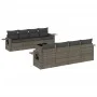 Set de muebles de jardín 9 pzas y cojines ratán sintético gris de , Conjuntos de jardín - Ref: Foro24-3252287, Precio: 582,32...
