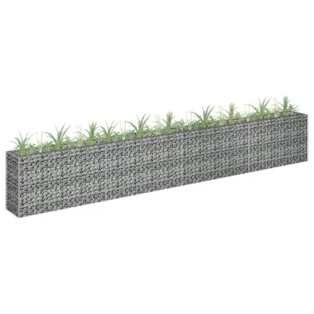 Arriate de gaviones de acero galvanizado 360x30x60 cm de vidaXL, Maceteros y jardineras - Ref: Foro24-145642, Precio: 100,13 ...