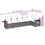 6-piece garden sofa set and black synthetic rattan cushions by , Garden sets - Ref: Foro24-3252522, Price: 438,94 €, Discount: %