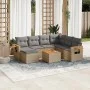 Juego de sofás de jardín con cojines beige 8 pzas ratán PE de , Conjuntos de jardín - Ref: Foro24-3227053, Precio: 491,83 €, ...