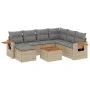 Juego de sofás de jardín con cojines beige 8 pzas ratán PE de , Conjuntos de jardín - Ref: Foro24-3227053, Precio: 491,83 €, ...