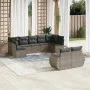 Set de muebles de jardín 9 pzas y cojines ratán sintético gris de , Conjuntos de jardín - Ref: Foro24-3254157, Precio: 575,49...