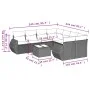 8-piece garden sofa set and black synthetic rattan cushions by , Garden sets - Ref: Foro24-3221154, Price: 607,95 €, Discount: %