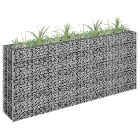 Arriate de gaviones de acero galvanizado 180x30x90 cm