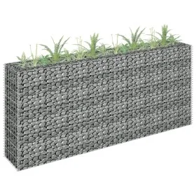 Galvanized steel gabion bed 180x30x90 cm by vidaXL, Pots and planters - Ref: Foro24-145635, Price: 94,83 €, Discount: %