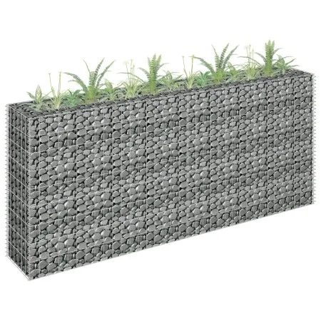 Gabionenbett aus verzinktem Stahl, 180 x 30 x 90 cm von vidaXL, Töpfe und Pflanzgefäße - Ref: Foro24-145635, Preis: 96,22 €, ...