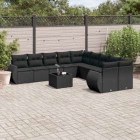 11-piece garden sofa set and black synthetic rattan cushions by , Modular outdoor sofas - Ref: Foro24-3221914, Price: 705,78 ...