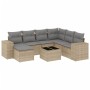 Garden sofa set with beige cushions 8 pcs PE rattan by , Garden sets - Ref: Foro24-3222908, Price: 493,92 €, Discount: %