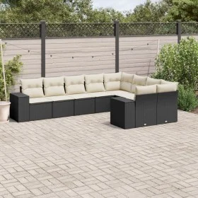 8-piece garden sofa set and black synthetic rattan cushions by , Garden sets - Ref: Foro24-3223035, Price: 550,89 €, Discount: %