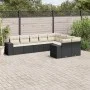 8-teiliges Gartensofa-Set und schwarze synthetische Rattankissen von , Gartensets - Ref: Foro24-3223035, Preis: 550,50 €, Rab...