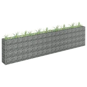 Gabion flowerbed made of galvanized steel, 360x30x90 cm by vidaXL, Pots and planters - Ref: Foro24-145643, Price: 139,21 €, D...