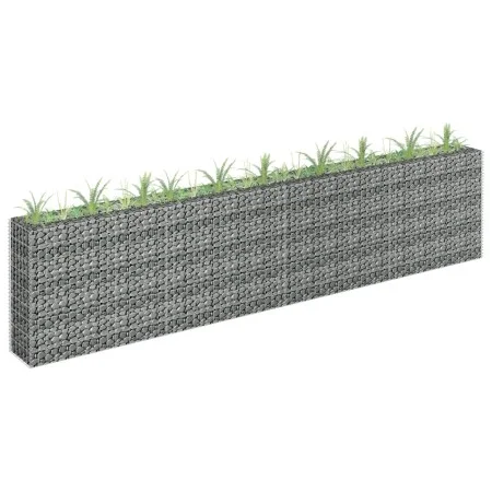 Arriate de gaviones de acero galvanizado 360x30x90 cm de vidaXL, Maceteros y jardineras - Ref: Foro24-145643, Precio: 139,19 ...