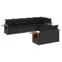 8-piece garden sofa set and black synthetic rattan cushions by , Garden sets - Ref: Foro24-3226986, Price: 603,37 €, Discount: %