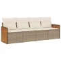 Juego de sofás jardín con cojines 4 pzas ratán sintético beige de , Conjuntos de jardín - Ref: Foro24-3227451, Precio: 247,97...