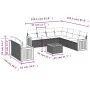 Gartensofa-Set mit beigen Kissen, 10-teilig, synthetisches Rattan von , Gartensets - Ref: Foro24-3227788, Preis: 670,18 €, Ra...
