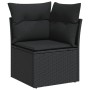 11-teiliges Gartensofa-Set und schwarze synthetische Rattankissen von , Gartensets - Ref: Foro24-3228071, Preis: 599,80 €, Ra...