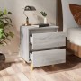 Mesitas de noche 2 uds patas de madera gris Sonoma 40x35x50 cm | Foro24.es | Tu tienda online para hogar, jardín y más Foro24.es