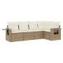 Garden sofa set with cushions 5 pieces beige synthetic rattan by , Garden sets - Ref: Foro24-3252465, Price: 402,05 €, Discou...