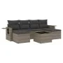 7-teiliges Gartensofa-Set mit grauen PE-Rattan-Kissen von , Gartensets - Ref: Foro24-3252867, Preis: 408,07 €, Rabatt: %