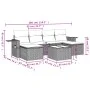 7-piece garden sofa set with gray PE rattan cushions by , Garden sets - Ref: Foro24-3252867, Price: 408,38 €, Discount: %