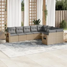 9-piece garden sofa set with beige synthetic rattan cushions by , Garden sets - Ref: Foro24-3252976, Price: 616,72 €, Discoun...